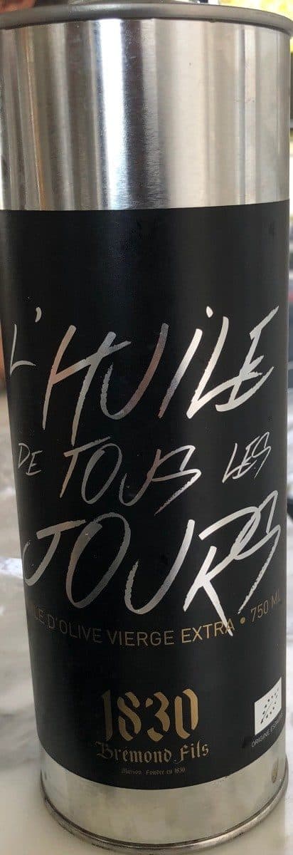 Open Food Facts L'HUILE DE TOUS LES JOURS packshot