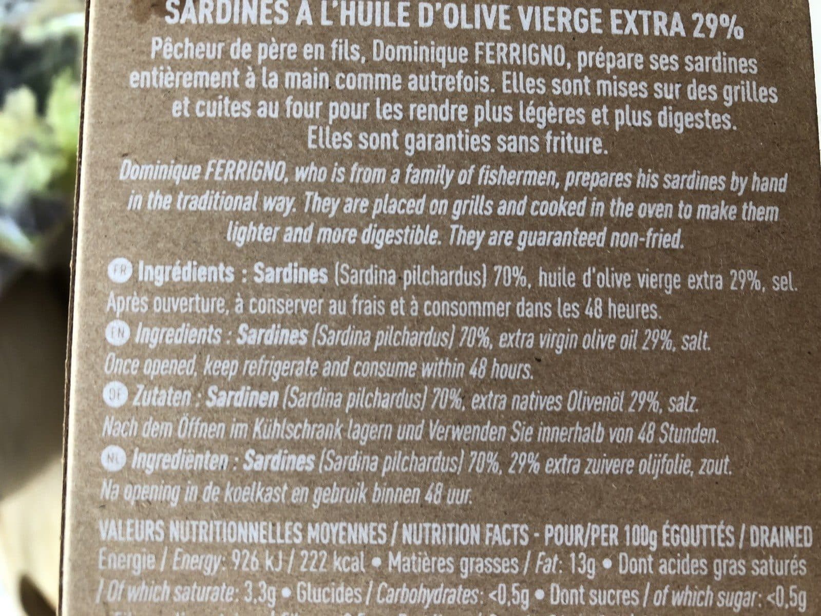 Brémond Fils Sardine packshot