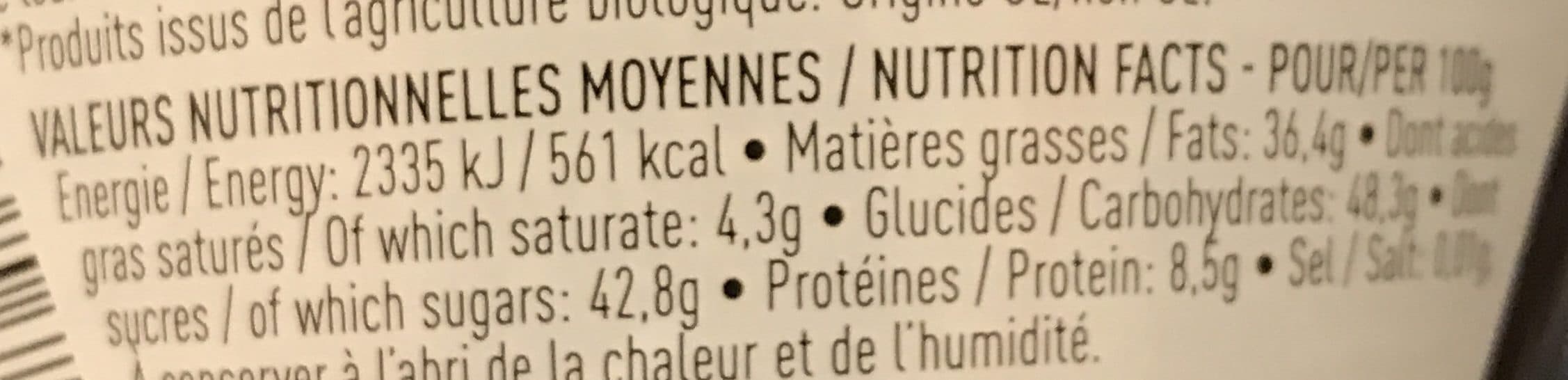 Bremond Fils Pate à tartiner aux noisettes et cacao biologique packshot