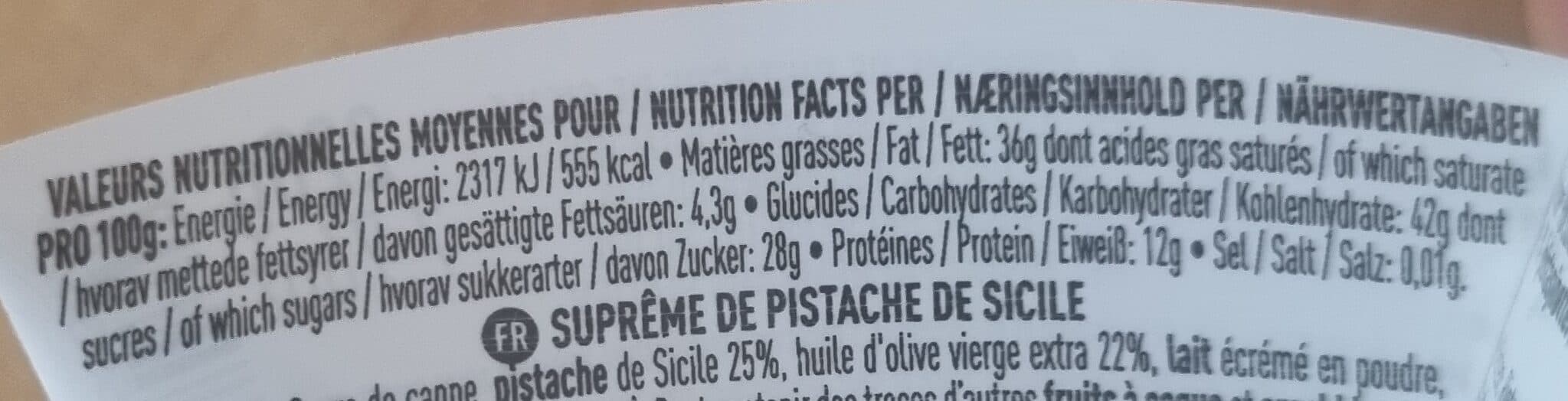 Brémond fils suprême de pistache de Sicile à tartiner packshot