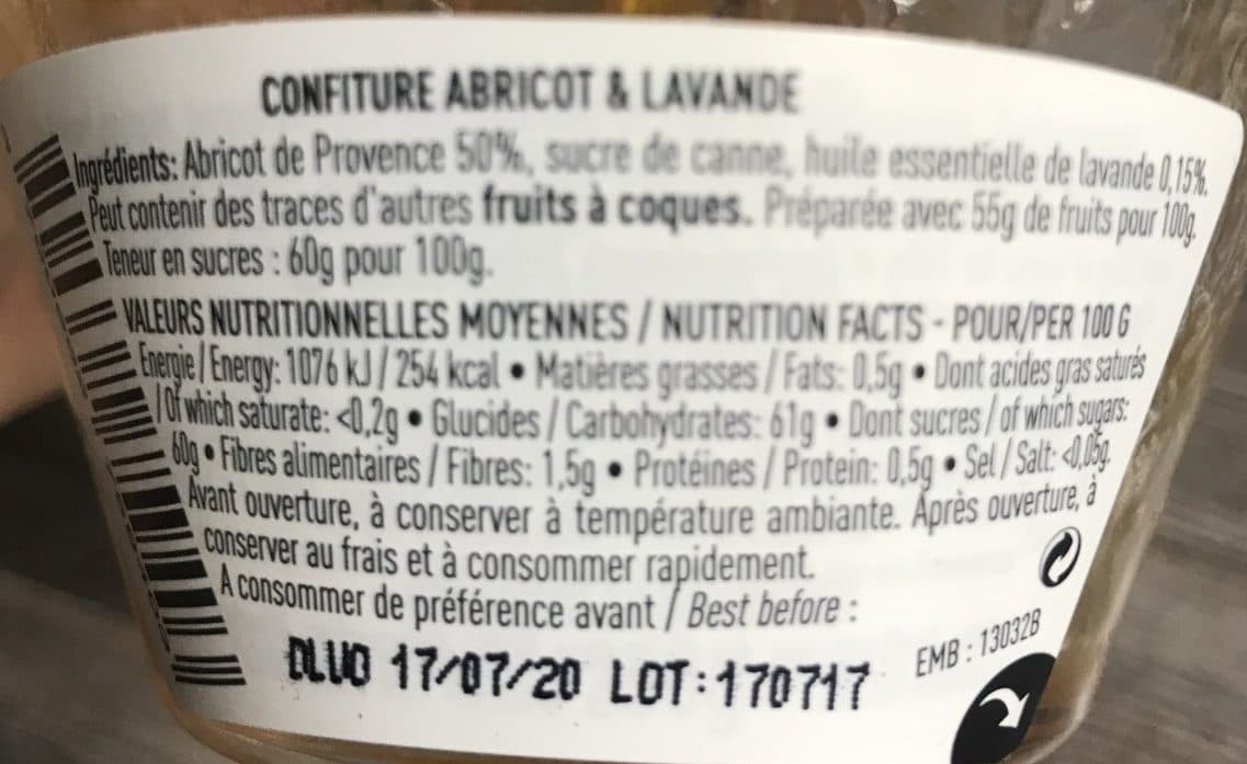 Brémond Fils Confiture abricot packshot