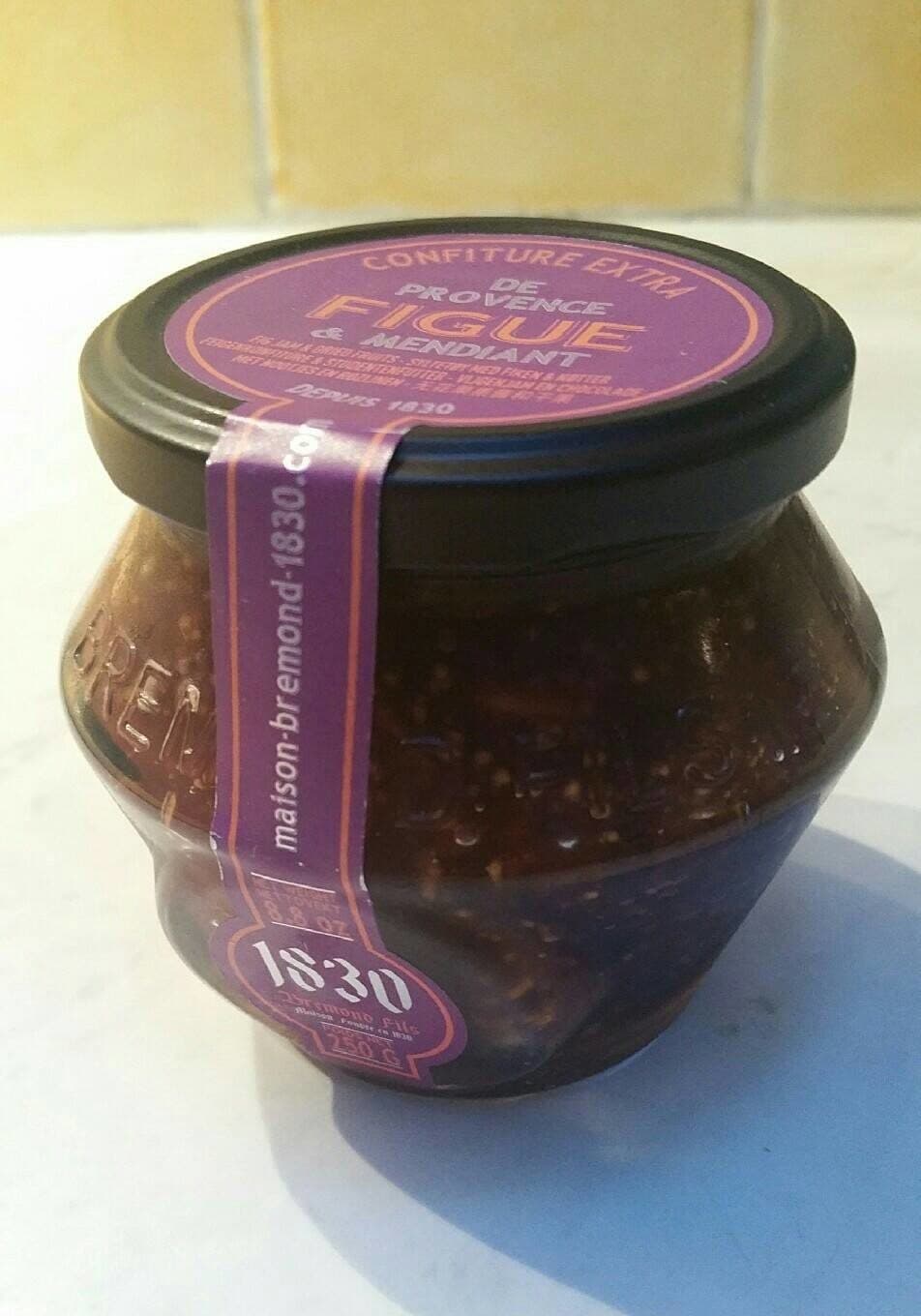 Maison Bremond Confiture extra de Provence figue et mendiant packshot