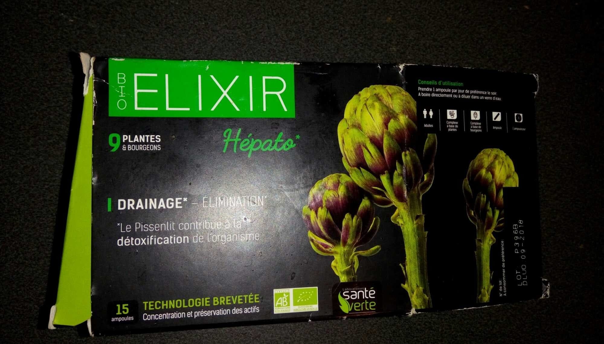 Santé verte Bio Elixir Hépato packshot