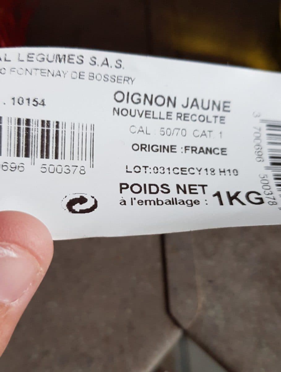 Val Légumes Oignons jaunes packshot