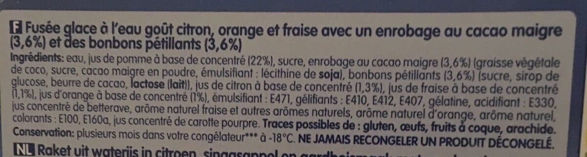 Open Food Facts Fusee aux bonbons petillants packshot