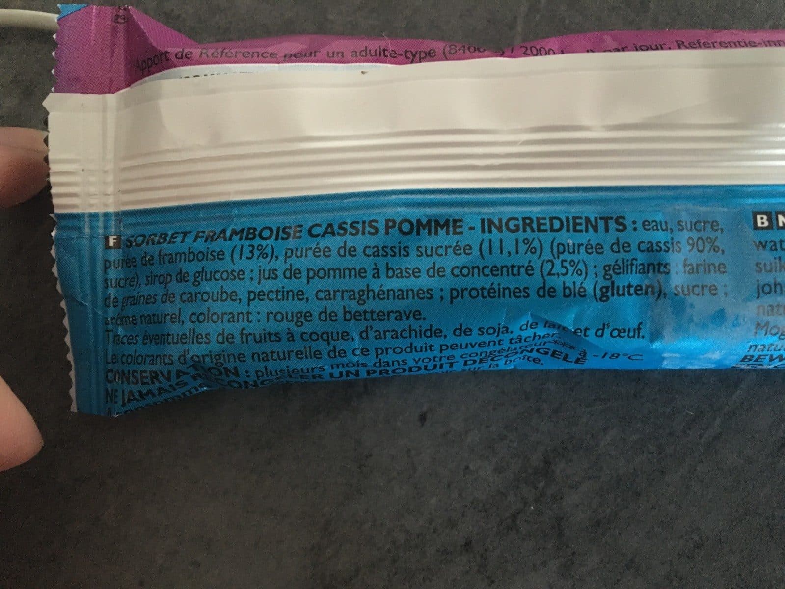 Open Food Facts Sorbet Tropical packshot