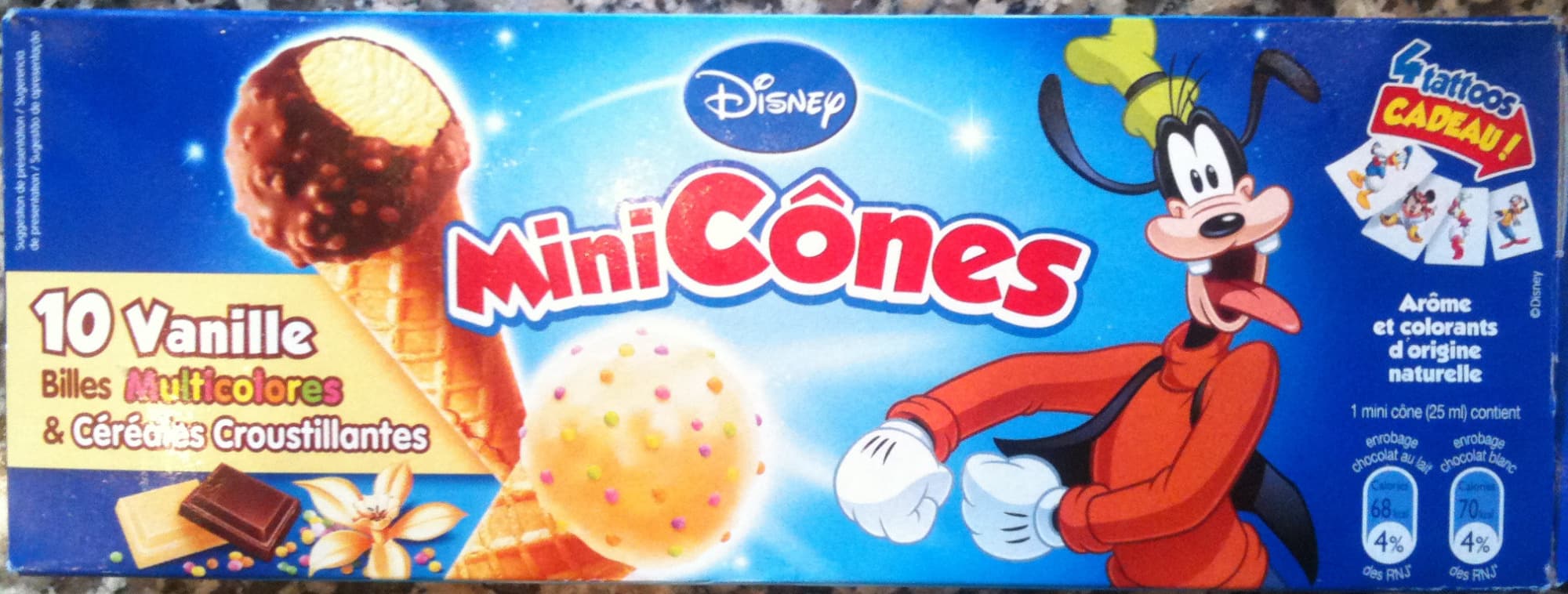 Disney MiniCônes Vanille packshot