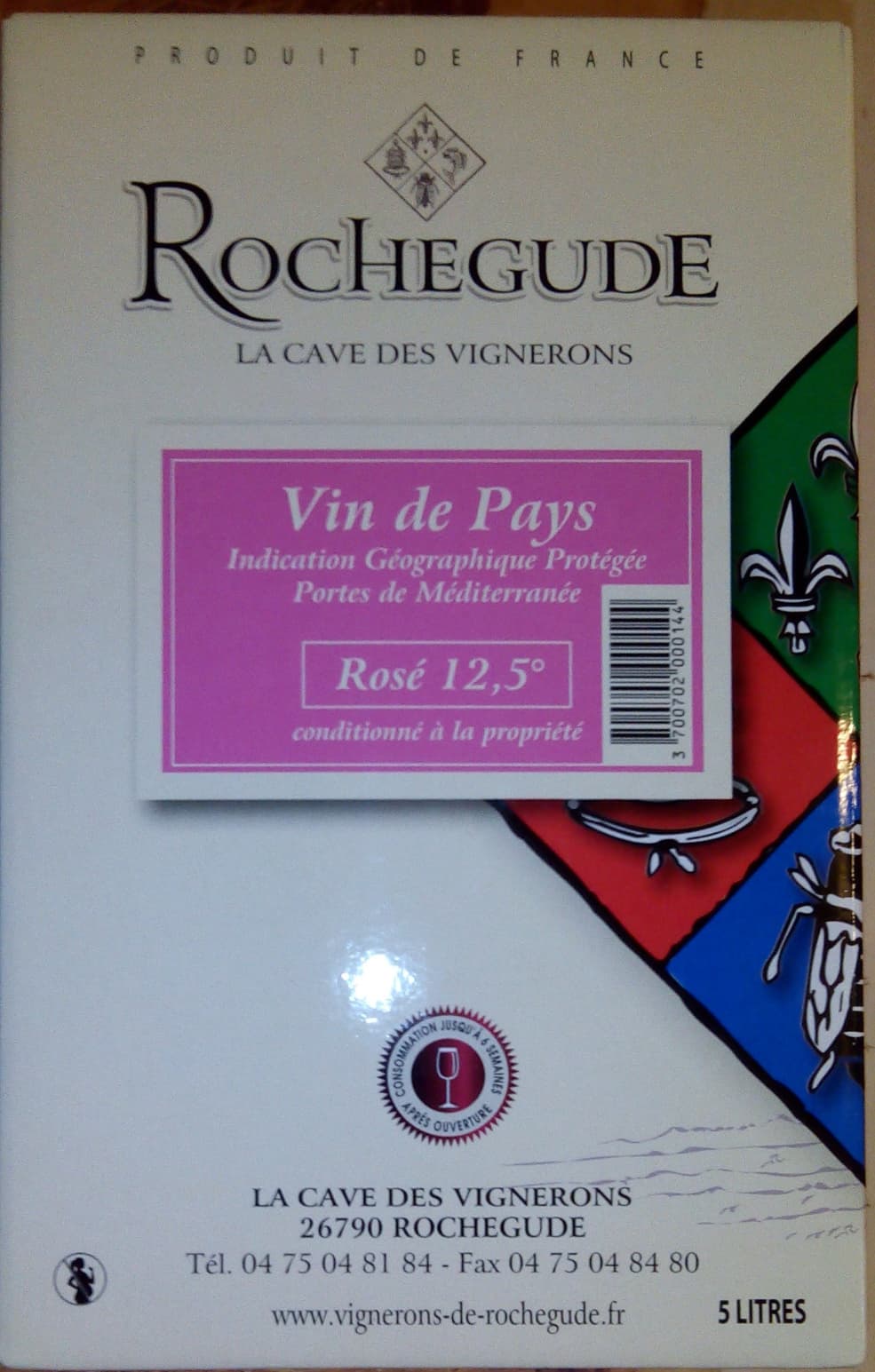 Rochegude Vin de Pays Portes de Méditerranée packshot