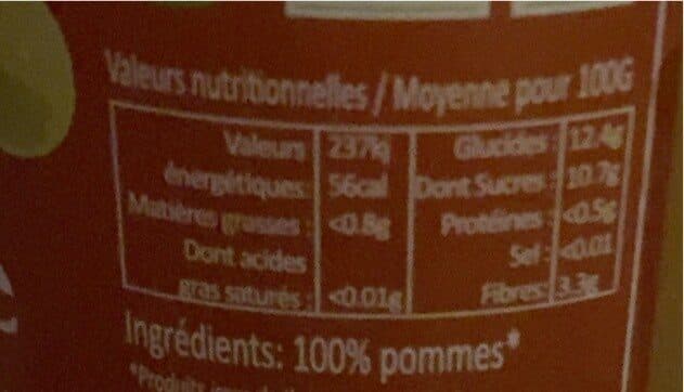Pommes bio Purée de pomme packshot