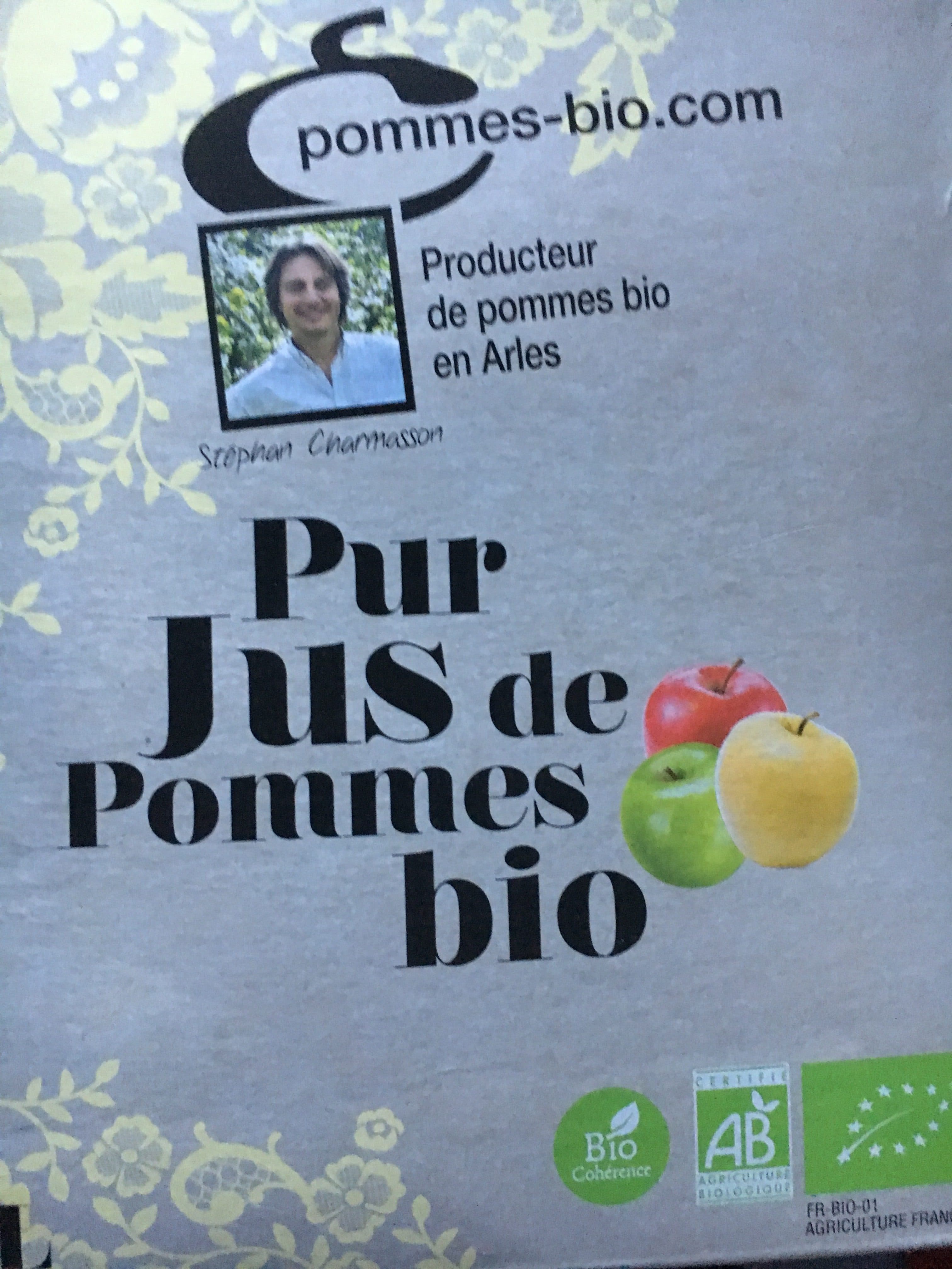 Chamasson Pur jus de pommes bio packshot