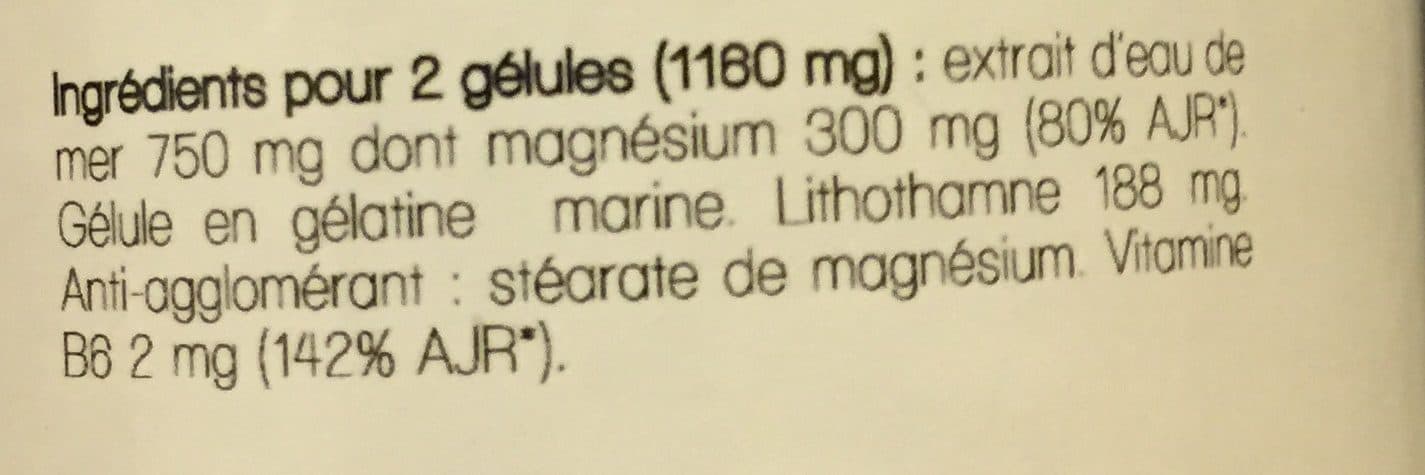 Nutri Prescription Magnésium marin Vitamine B6 packshot