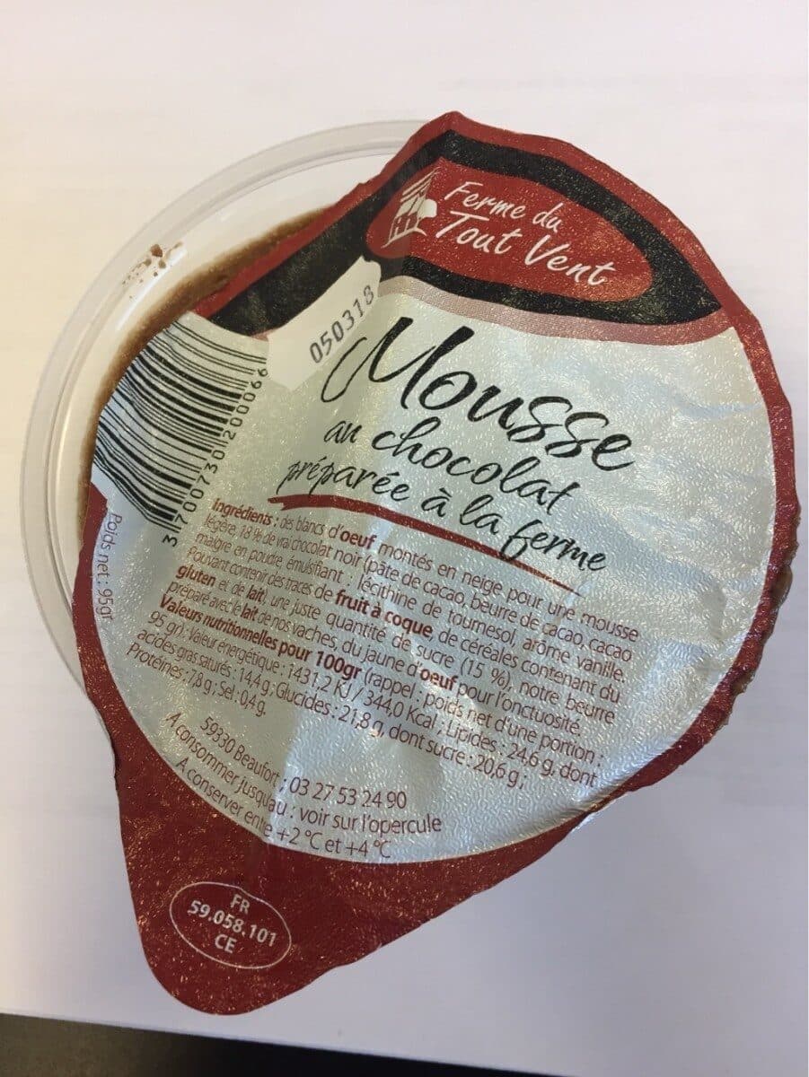 Ferme Du Tout Vent Mousse au chocolat preparee à la ferme packshot