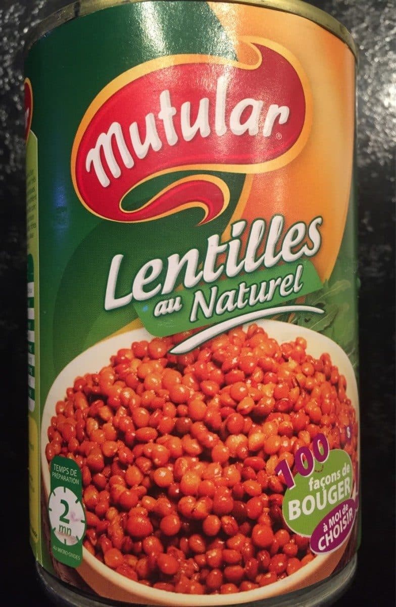 Mutular Lentilles au naturel packshot