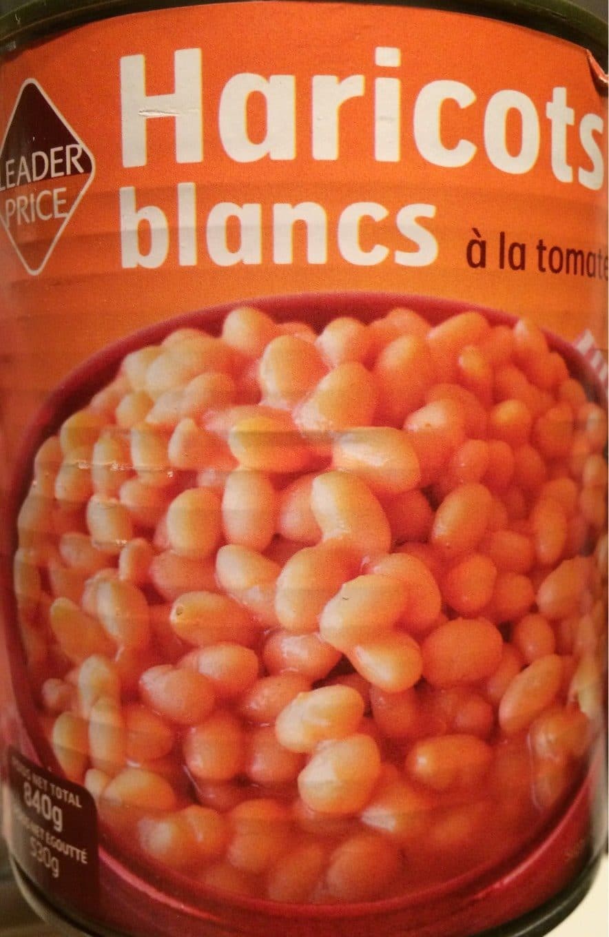 Leader Price Haricot blancs a la tomate packshot