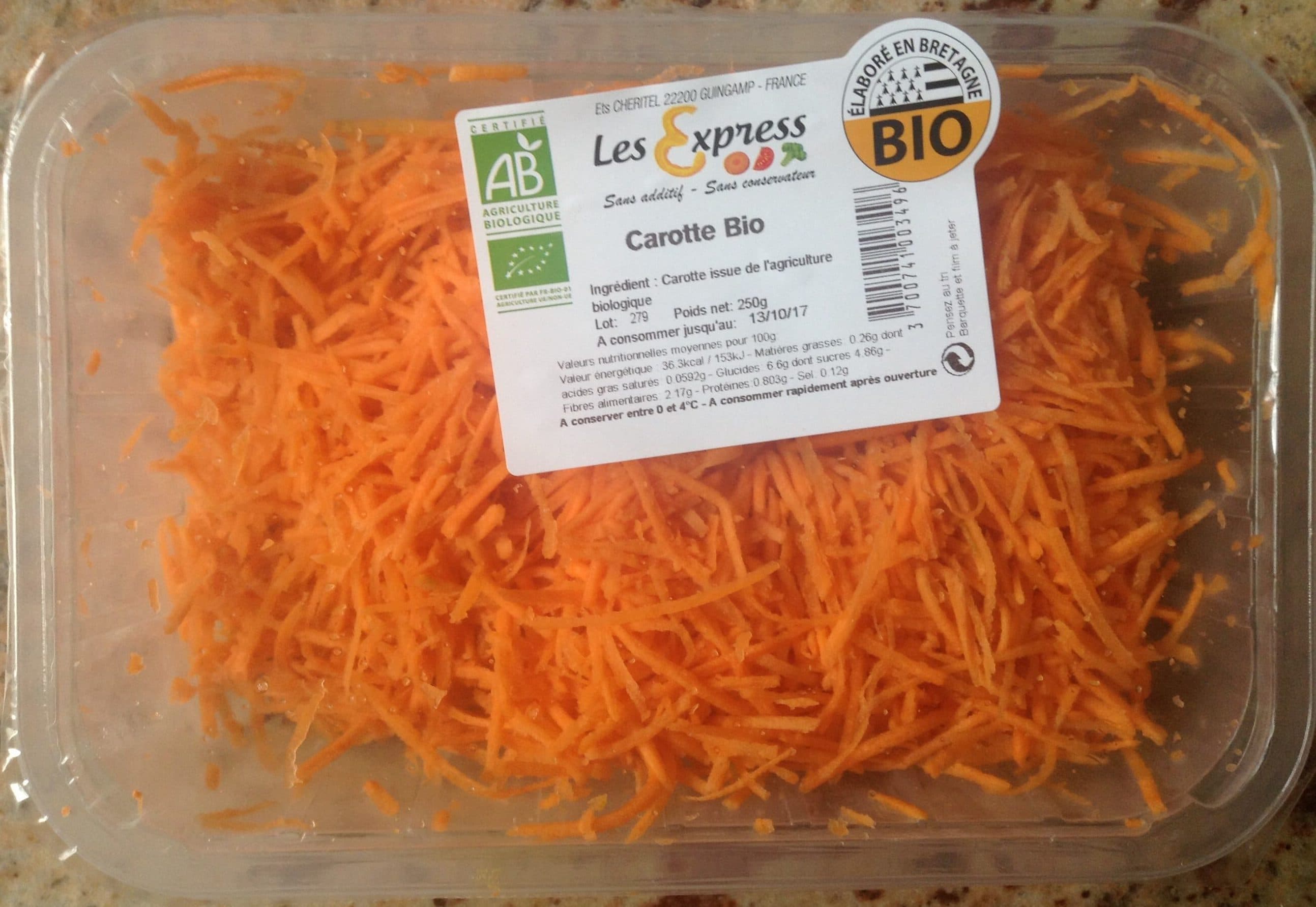Les Express Carottes Bio packshot