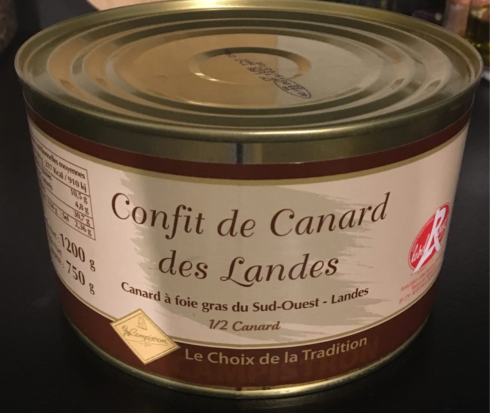 Campistron Et Fils Confit de canard des landes packshot