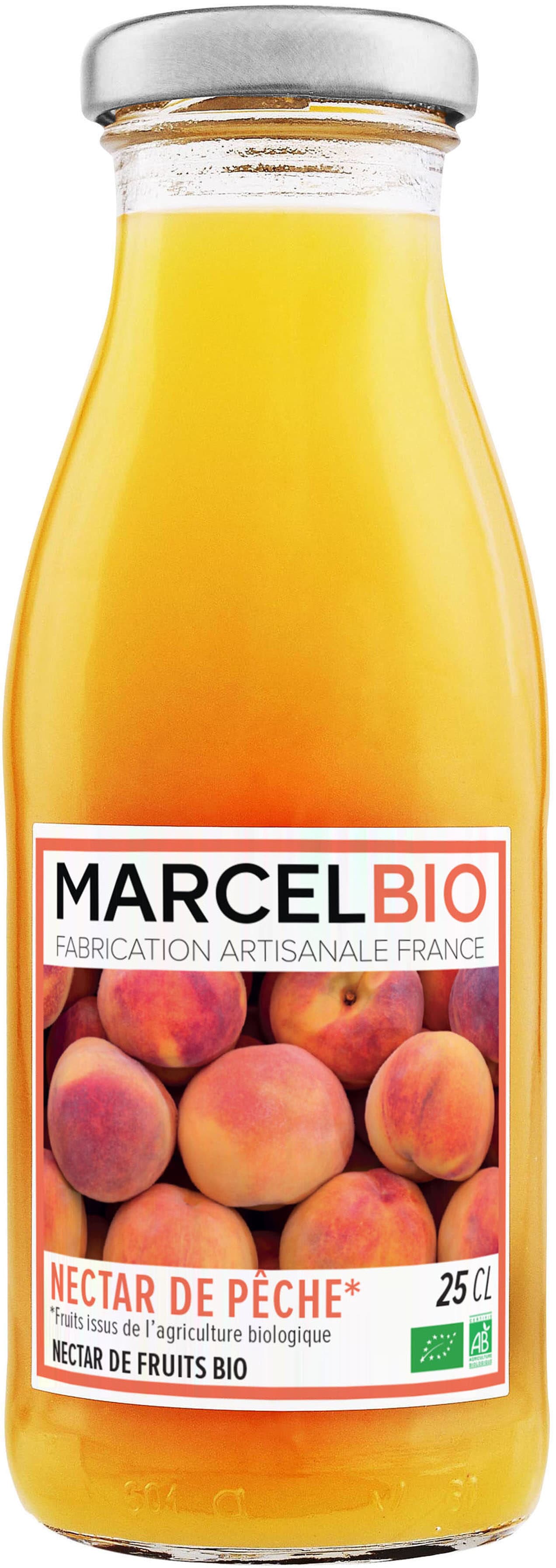 Marcel Bio Marcel Bio Nectar de pêche Bio 25cl packshot
