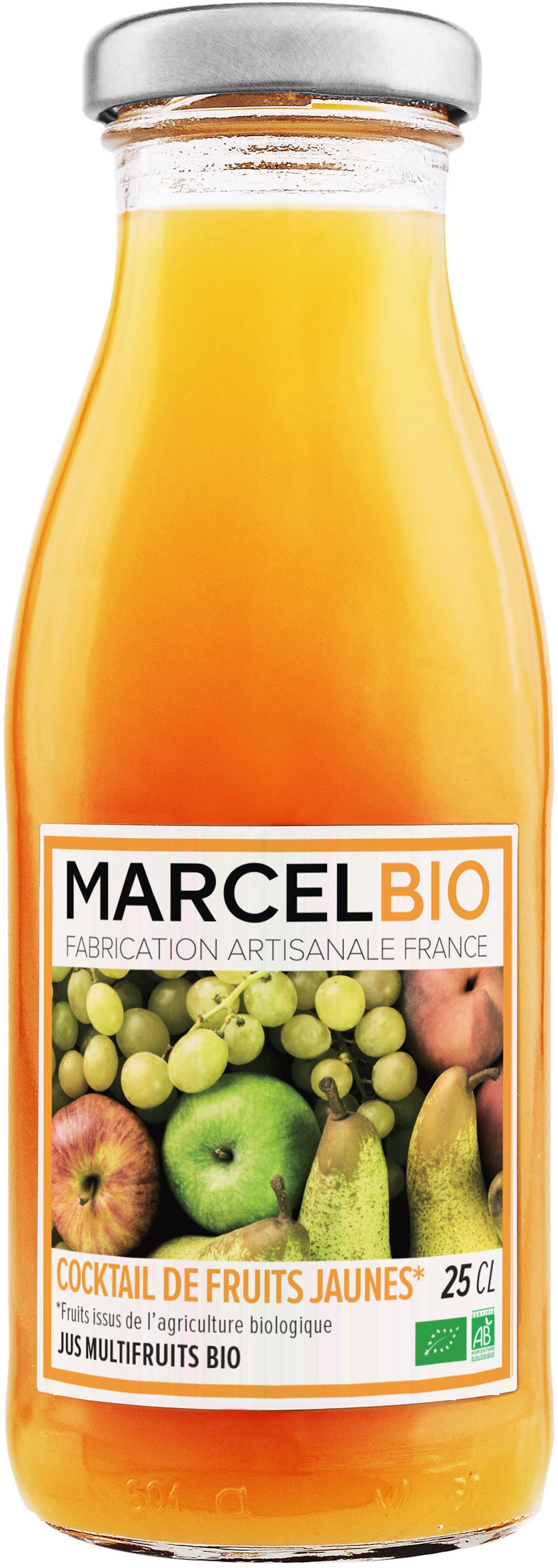Marcel Bio Marcel Bio Cocktail fruits jaunes Bio 25cl packshot