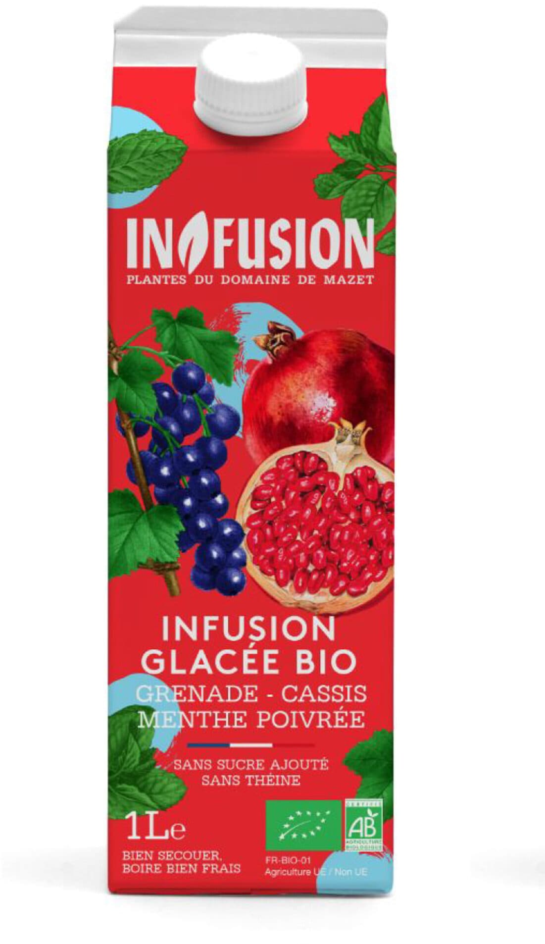 Alterfood Infusion Glacée Grenade Cassis Menthe Poivrée Bio 1L packshot