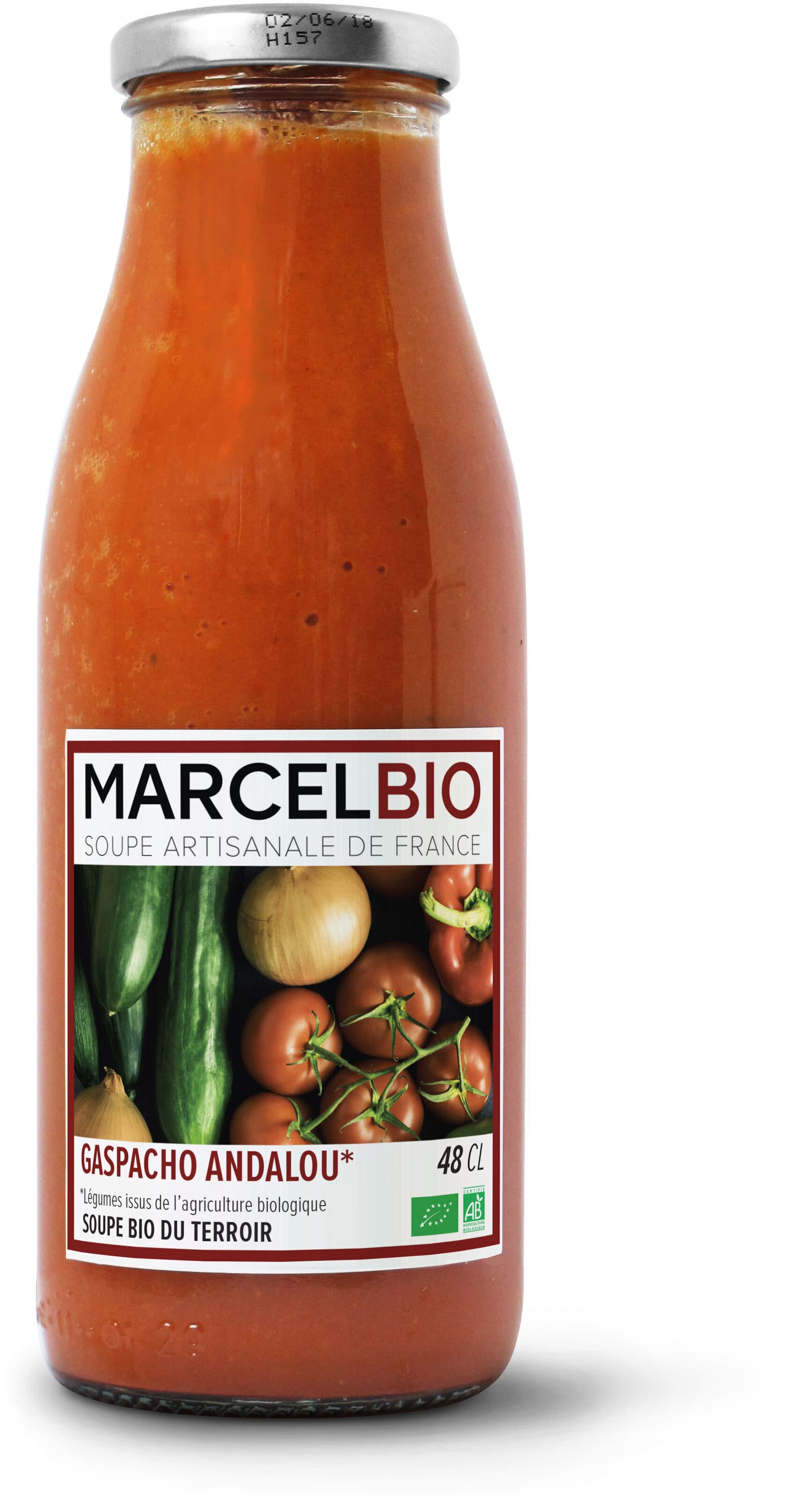 Alterfood Marcel Bio Soupe Froide Gaspacho Bio 48cl packshot