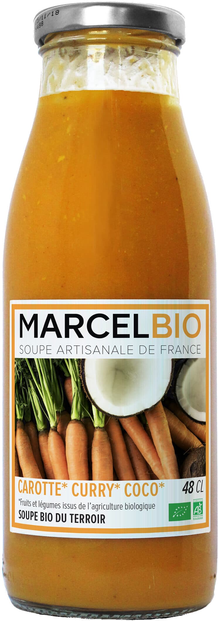 Alterfood Marcel Bio Soupe de Carotte Curry & Coco Bio 48cl packshot