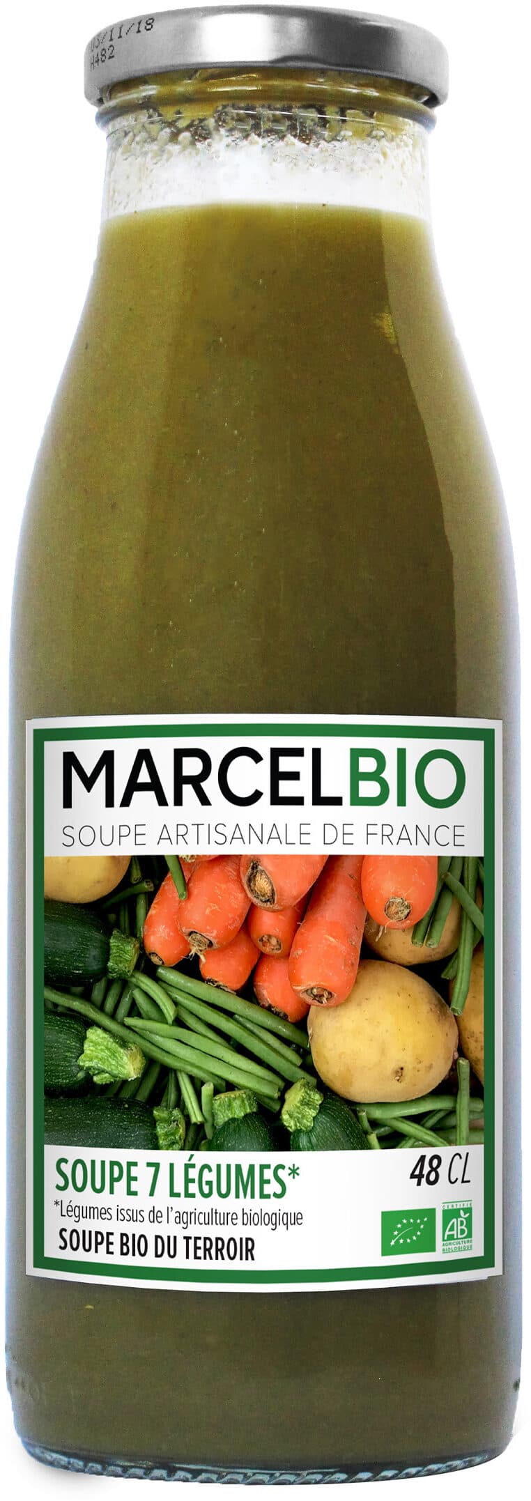 Alterfood Marcel Bio Soupe aux 7 Légumes Bio 48cl packshot