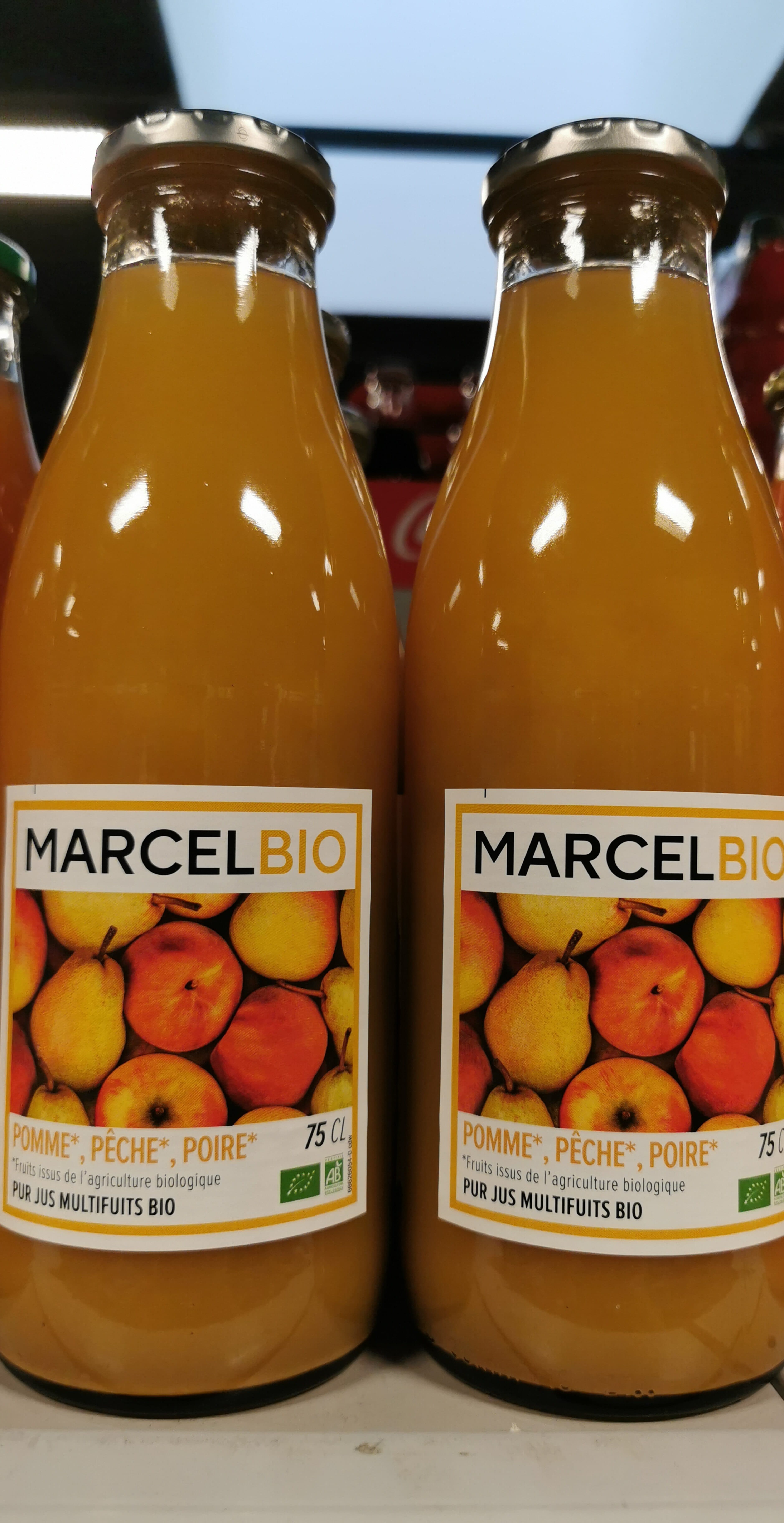 Alterfood 75CL MARCEL BIO POMME PECHE PR packshot