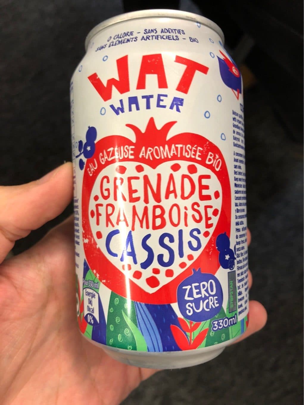 Wat Water Wat water grenade framboise cassis packshot
