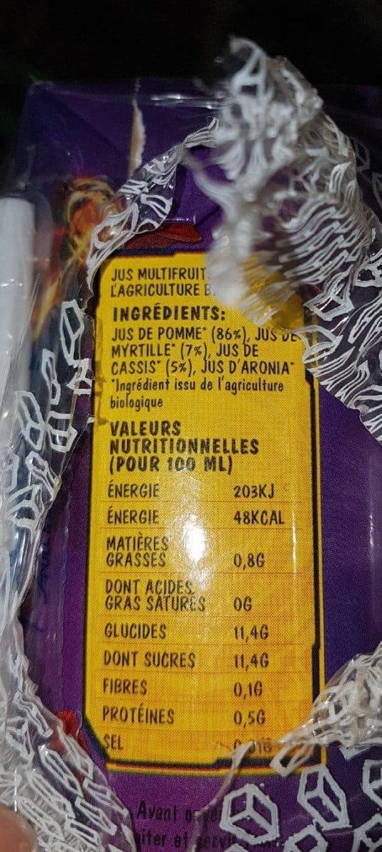 Organic Hero 100% Pur Jus de Fruits Bio Pomme Pêche Acérola packshot