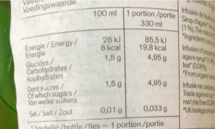 Alterfood Thé glacé bio, menthe poivrée packshot