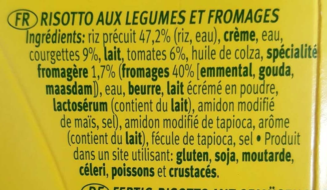 Gallo Risotto aux légumes et fromage packshot