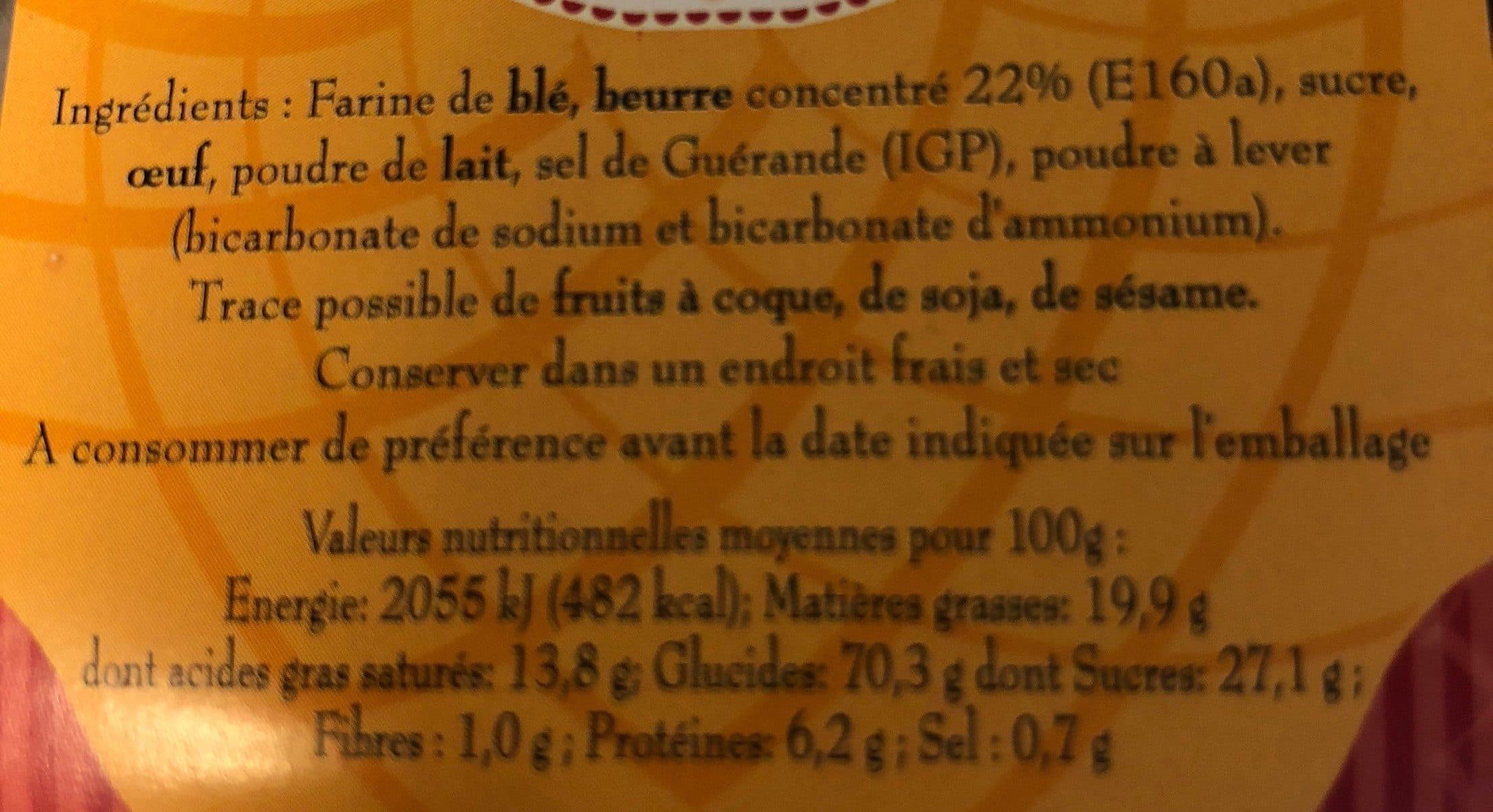 Open Food Facts Galettes Bretonnes packshot