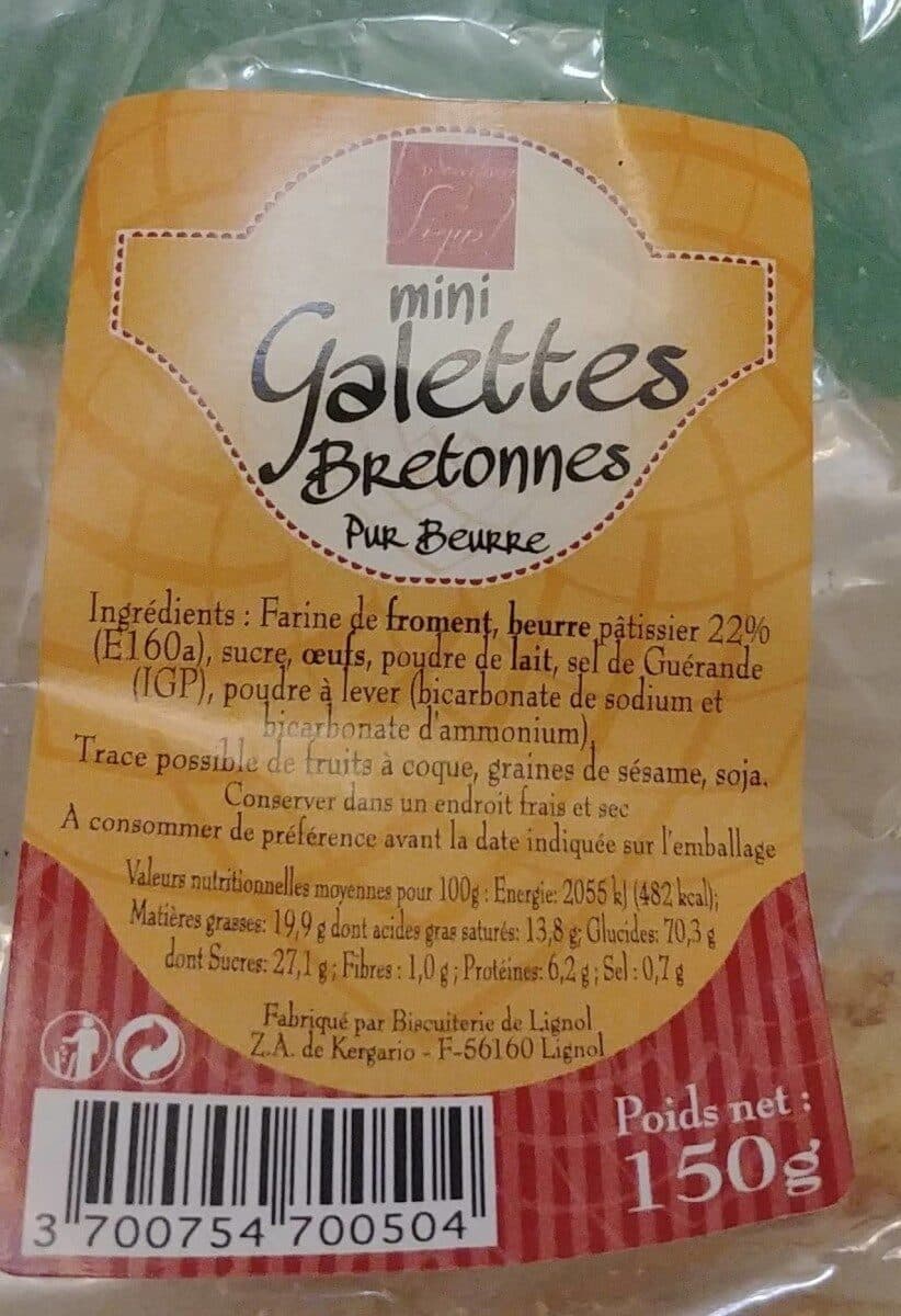 Biscuiterie de Lignol Mini galettes bretonnes packshot