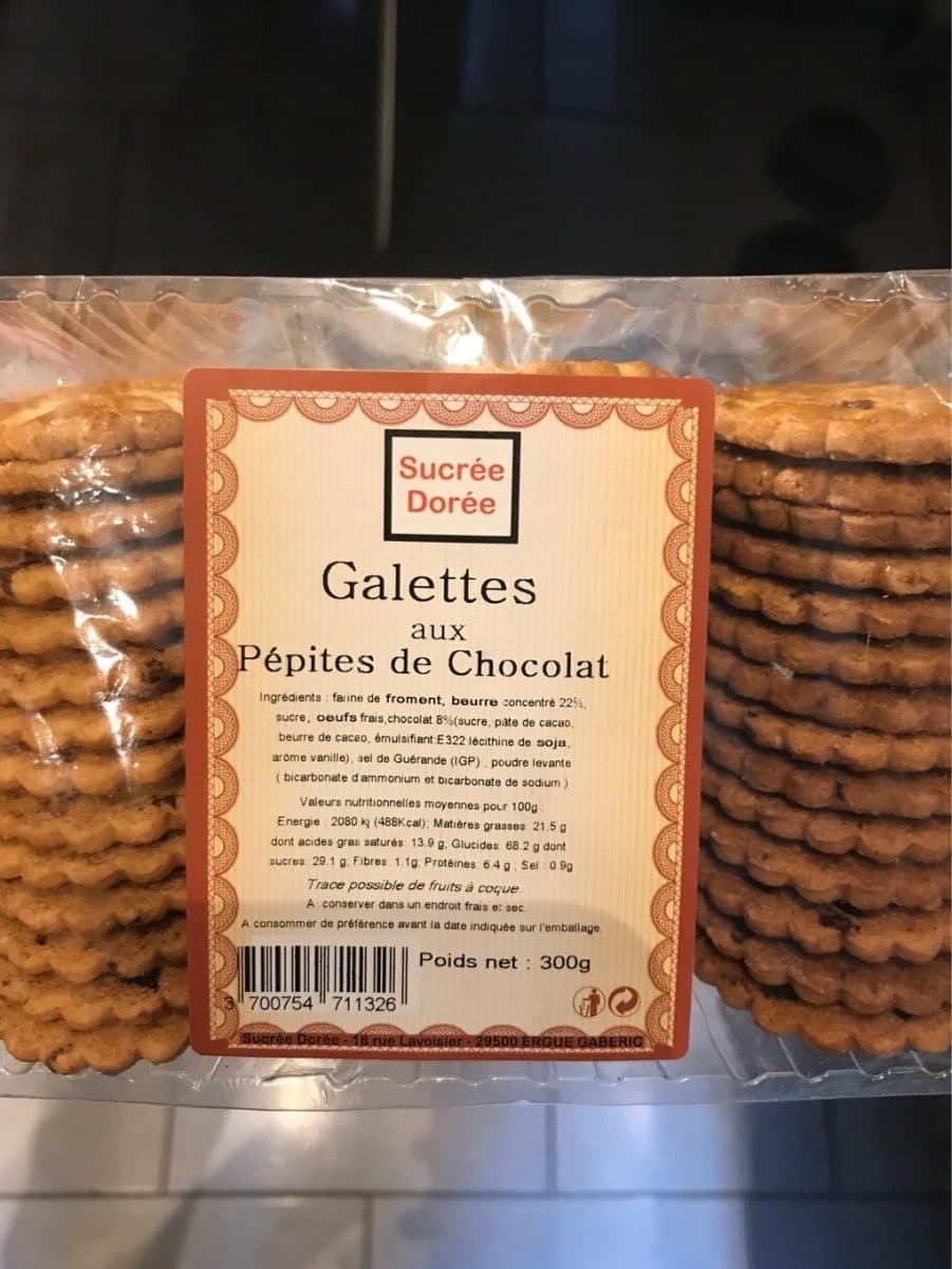 Open Food Facts Galettes aux pepites de chocolat packshot