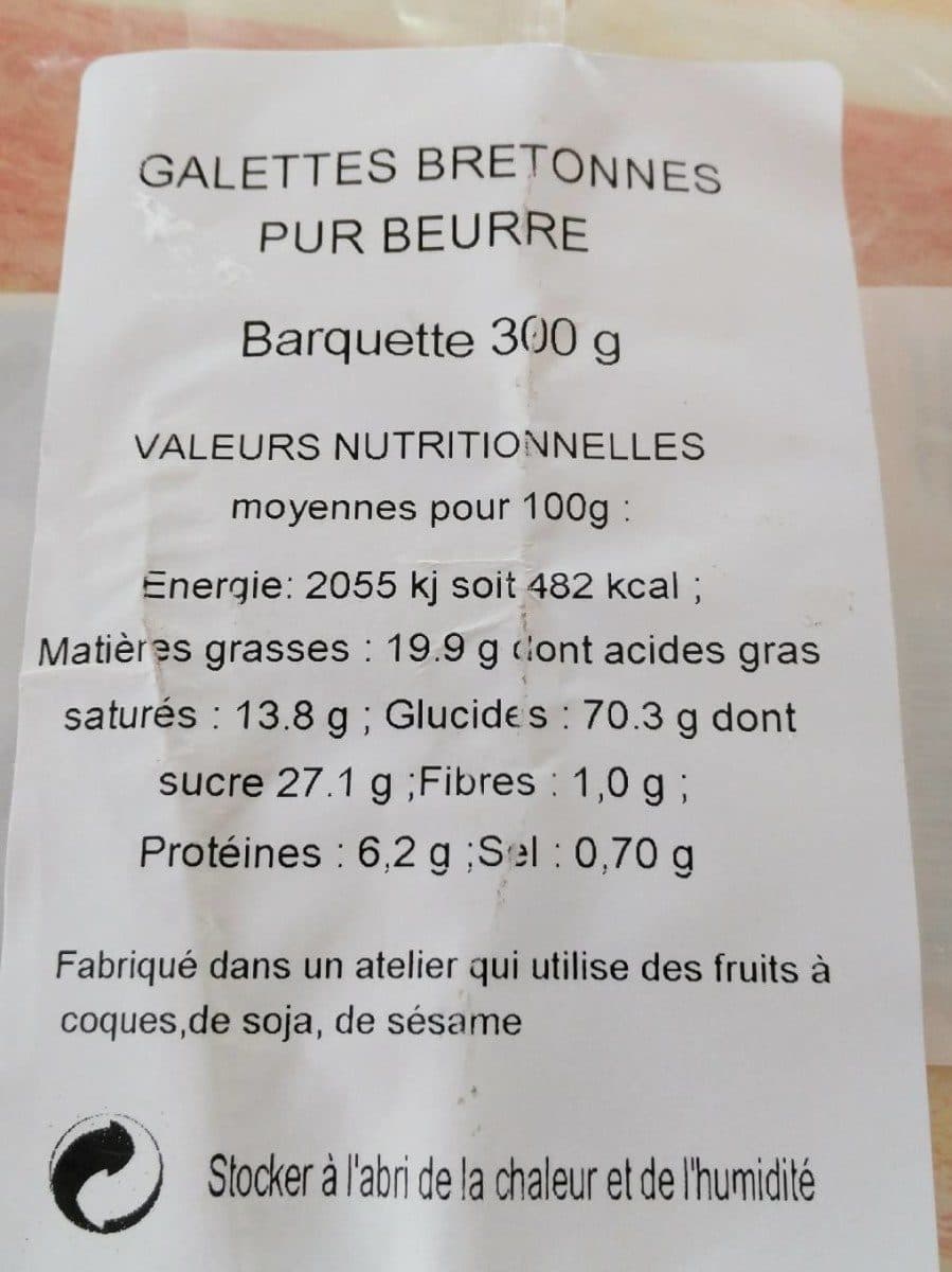 Open Food Facts Galettes Bretonnes packshot