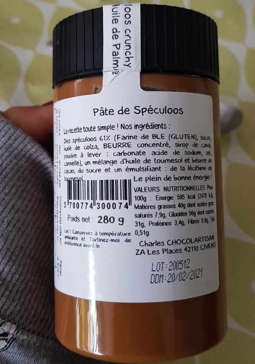 Open Food Facts Pâte à tartiner speculoos crunchy packshot