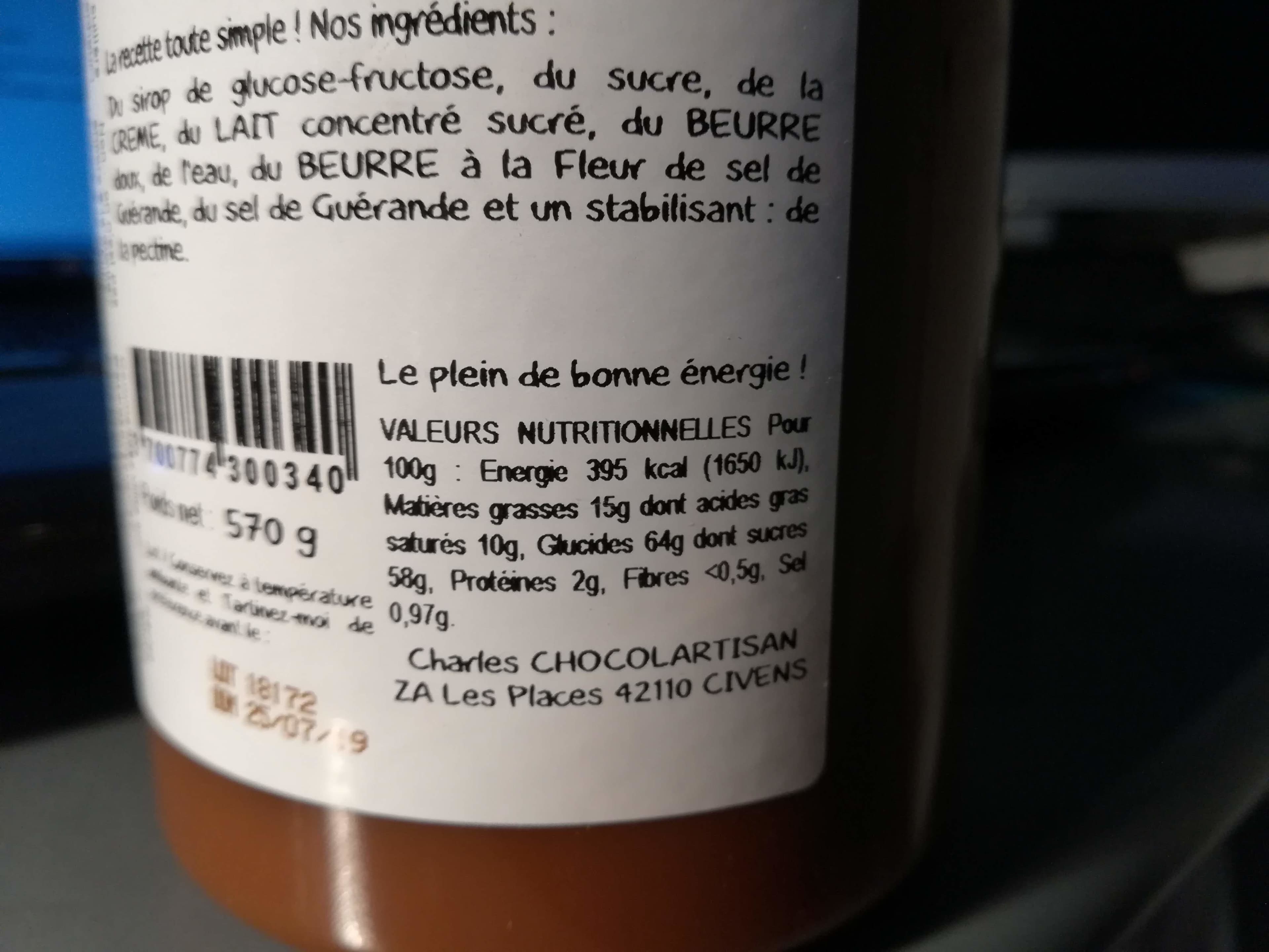 Charles Cholartisant Caramel au beurre salé packshot