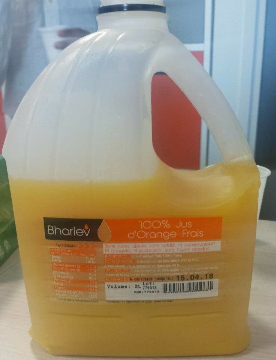 Bharlev 100% Jus d'Orange Frais packshot