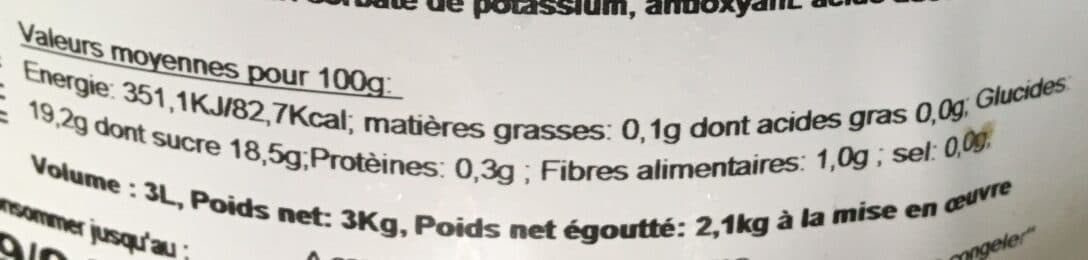 Open Food Facts Salade de fruits "de saison" au sirop - 5 à 6 fruits packshot