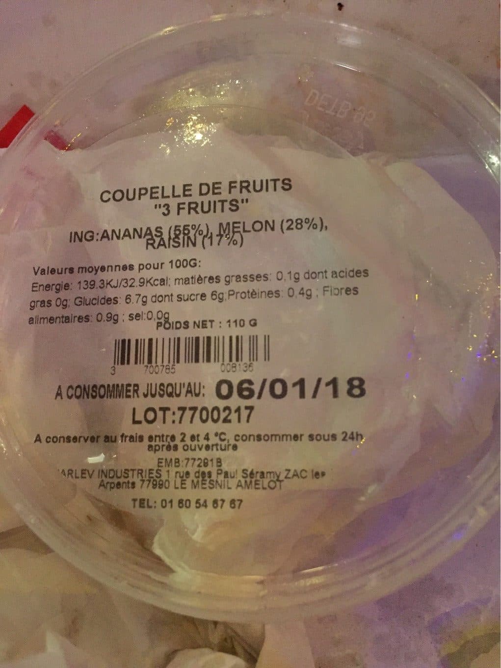 Disney Coupelle de fruit « 3 FRUITS » packshot
