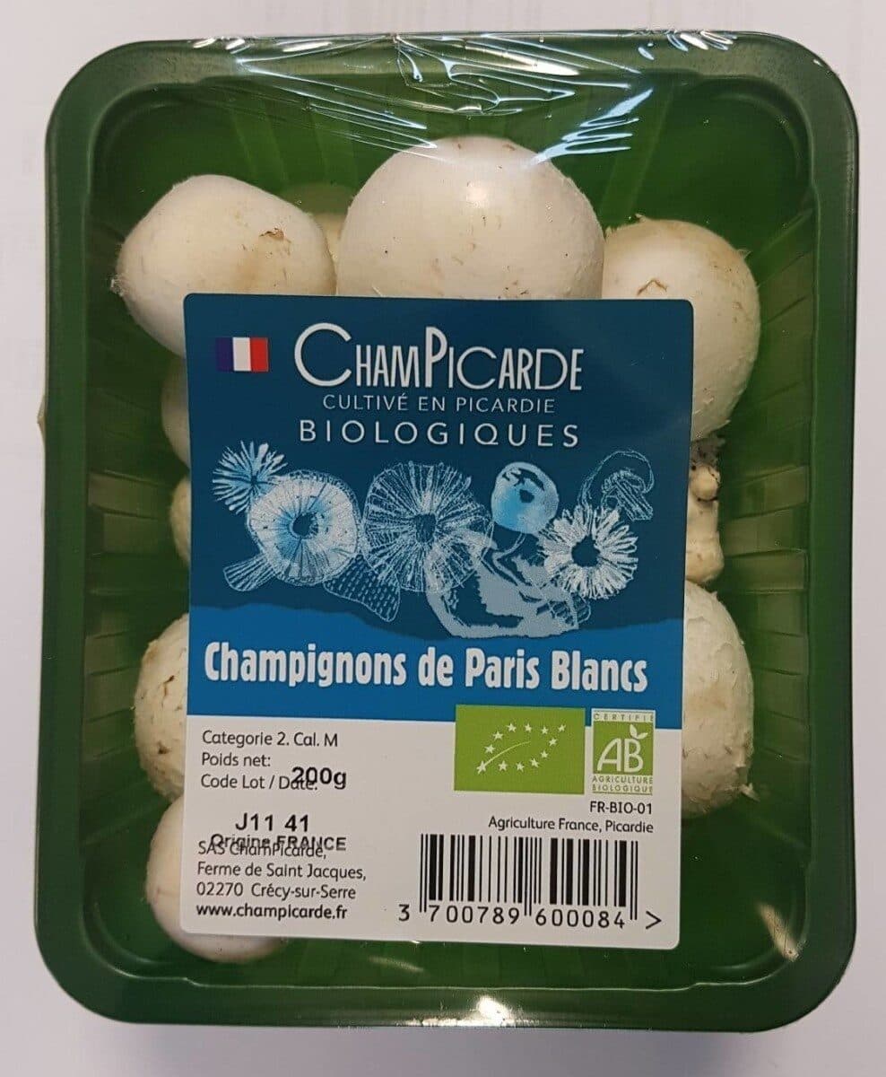 Le Champicard Champignons de Paris Blancs biologiques packshot