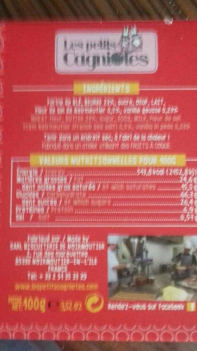 Open Food Facts Nos délicieux sablés vanille bourbon packshot