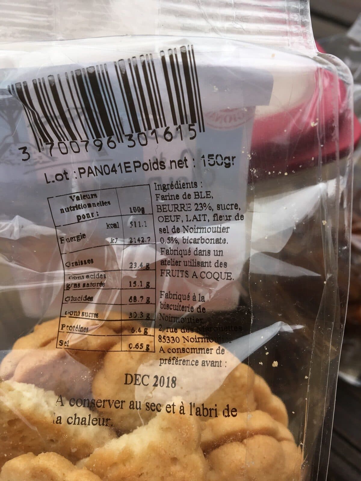 Open Food Facts Petits Noirmout' packshot