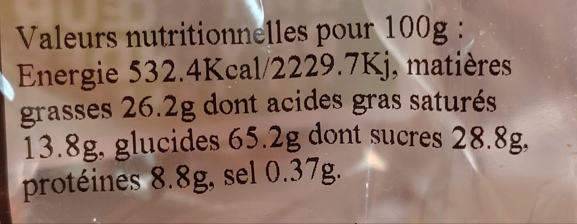 Open Food Facts Petit coeurs de Vendée amande packshot
