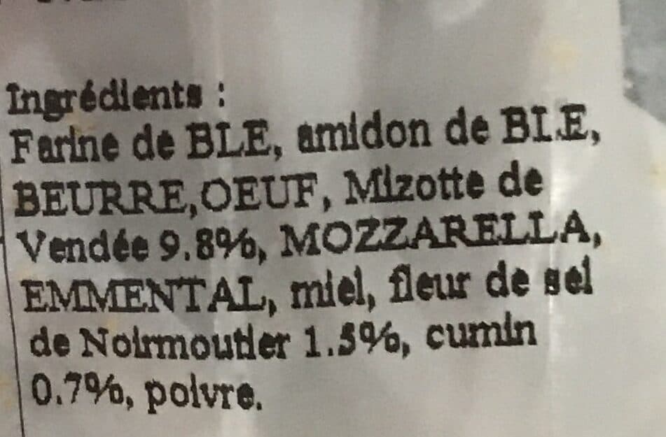 Les Petits Cagniotes Le Sablé Mizotte de Vendée Cumin packshot