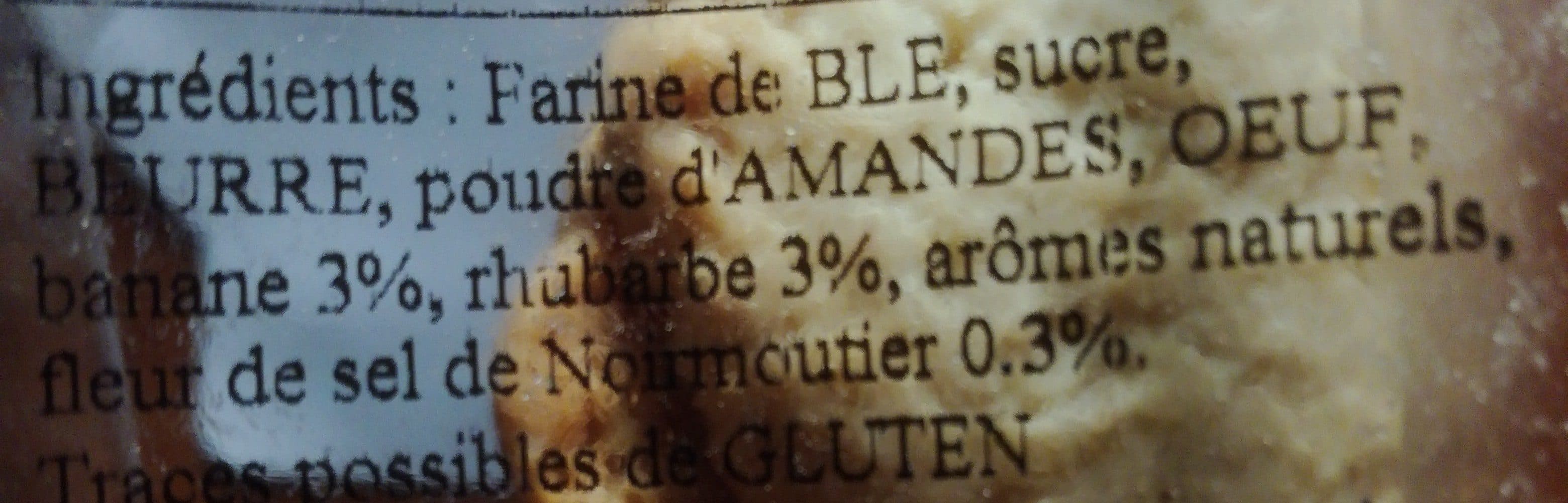 Les Petits Cagniotes Le sablé Banane Rhubarbe packshot