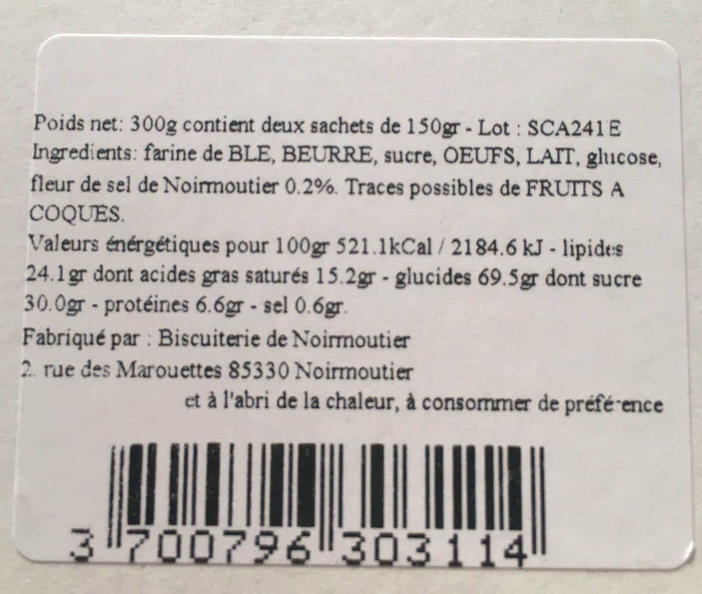 Les Petits Cagniotes Sablés caramel de Noirmoutier packshot