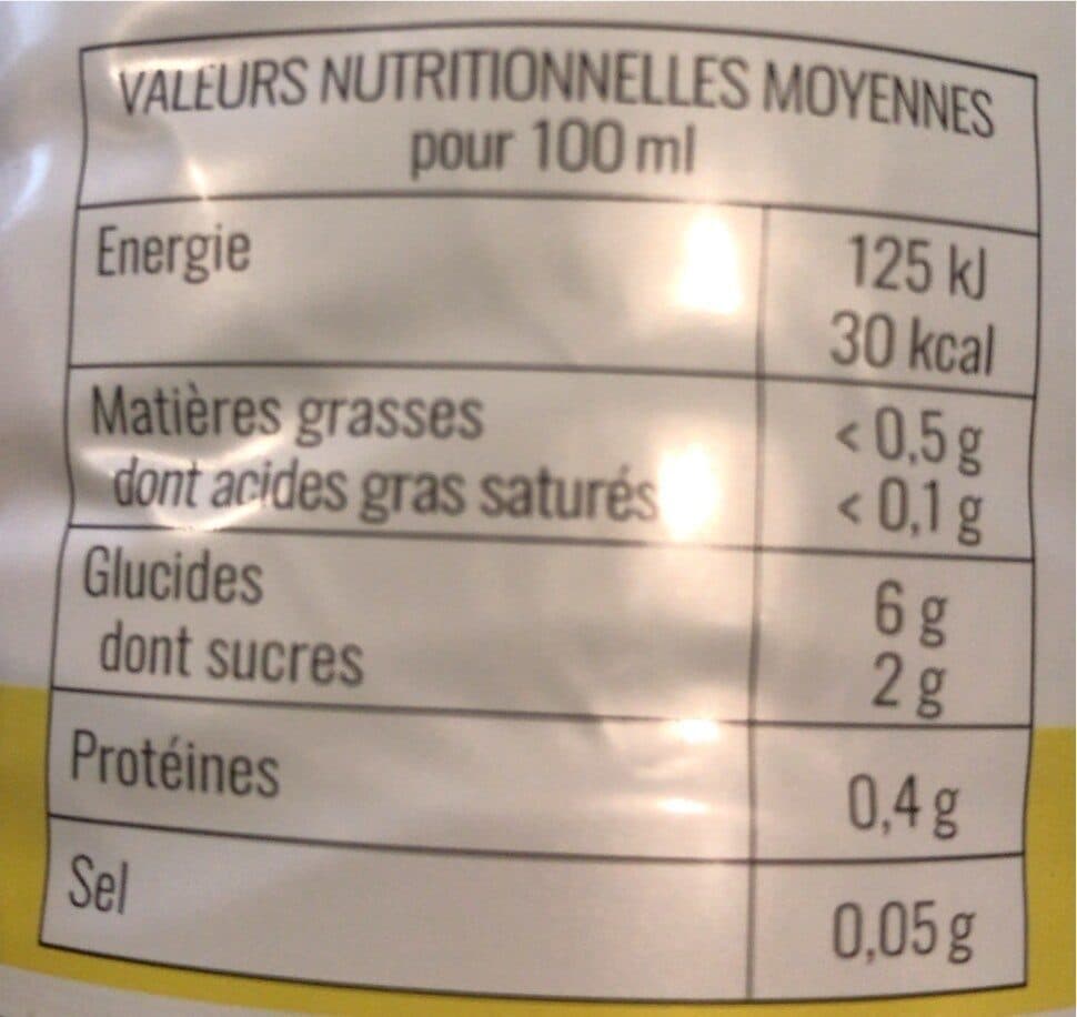 Open Food Facts Jus de citron packshot