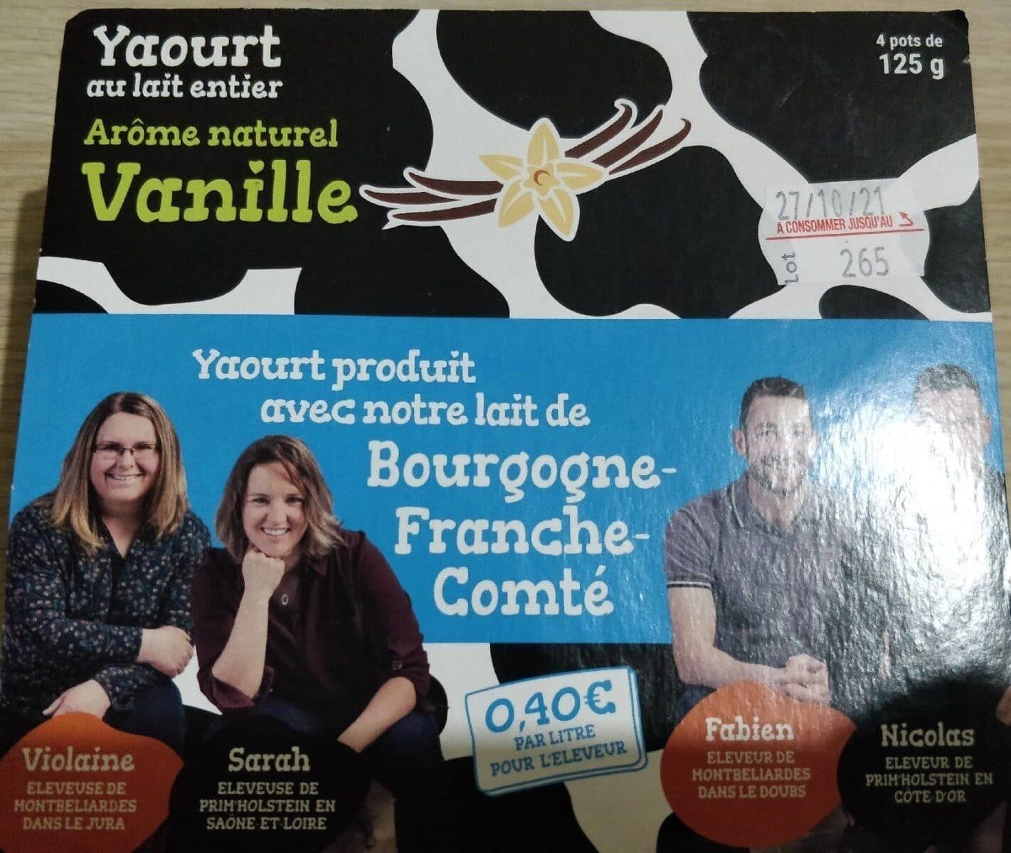Laitière De Bourgogne Yaourt au lait entier. packshot
