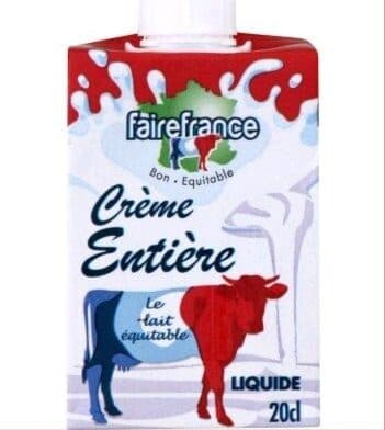 Faire France Crème fluide entière packshot
